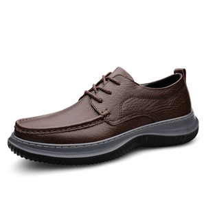 Nouveaux modèles 2025 – Chaussures bateau classiques pour hommes en cuir véritable à lacets, décontractées et habillées, avec soutien de la voûte plantaire, style espadrilles - Product Image 2