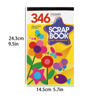 Lot d'autocollants esthétiques pour scrapbooking - 346 designs uniques de différentes tailles pour les adolescentes pour décorer les cahiers