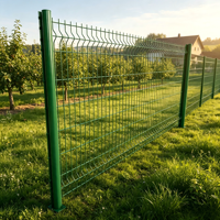 Panneau de clôture en treillis métallique soudé 3D, galvanisé et recouvert de PVC, résistant aux UV, écologique, antirouille, pour usage extérieur