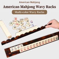 Nouveau design 19'' 20'' – Pousseurs de Mahjong modernes de luxe en acrylique effet écaille de tortue, portables et durables, pour 4 joueurs – Jeu de casino