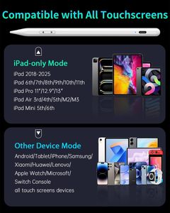 ปากกาสไตลัสอเนกประสงค์สำหรับหน้าจอสัมผัสทุกชนิด ดินสอแบบสองโหมดสำหรับ IOS ipad แท็บเล็ต Android โรงงาน OEM ODM ขายตรง - Product Image 5