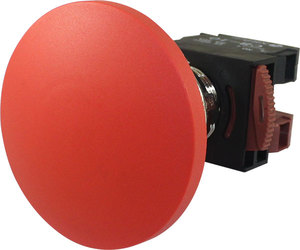 Interrupteur à bouton-poussoir en métal de 22 mm, tête en forme de champignon, 1NO1NC, momentané, 10A, 660V, borne à vis, éclairage LED - Product Image 2