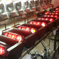 RGBW 8 ojos LED araña luz DJ Disco Night Club KTV pub fiesta LED araña luz sharpy haz de luz con cabezal móvil