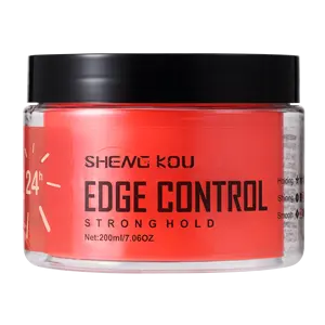 Custom private label fast drying hair wax gel manufacturer max hold organic edge control for black hair