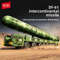 Modèle de Missile Intercontinental Dongfeng-61 de la Série Militaire 203265, Blocs de Construction en Plastique pour Garçons, 40 Pièces