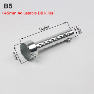Silencieux d'échappement universel pour moto 35mm 42mm 45mm 48mm 60mm <span class=keywords><strong>DB</strong></span> <span class=keywords><strong>Killer</strong></span> en acier inoxydable - Product Image 6
