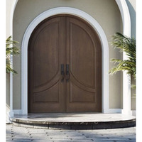 JBDhome Home Decor Custom High Grade Exterior Door Sidelights Beautiful Windows Hardwood Modern Villa Exterior Puertas de madera