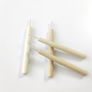 Thân Thiện Với Môi Không Chất Thải Phân Hủy Sinh Học Gỗ Bàn Chải Nha Khoa Hữu Cơ Tự Nhiên Bàn Chải kẽ răng - Product Image 4