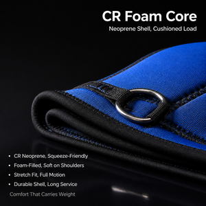 Neoprene <b>Weighted</b> Vest Foam Filled Adjustable for Strength Training Fitness Running and Cross Training Gym Custom OEM ODM Use - Product Image 4