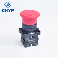 Bouton d'arrêt d'urgence XB2-ES542, interrupteur à tête de champignon rouge 22 mm, verrouillage 1NC pour panneau de commande de machine industrielle