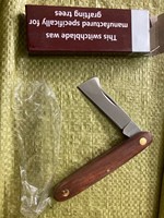 Couteau de greffage professionnel pour jardin, acier inoxydable, manche en bois