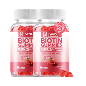 Gummies de biotine à marque privée ODM/OEM, brûleur de graisse naturel, complément énergétique, 60 gummies/flacon pour adultes - Product Image 1