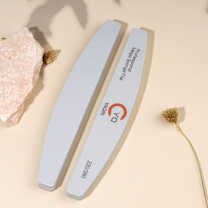 ตะไบเล็บฟองน้ำสำหรับทำเล็บ100/180แบบมืออาชีพปรับแต่งได้80/120 <span class=keywords><strong>220</strong></span>/<span class=keywords><strong>280</strong></span>โลโก้กรวดครึ่งดวงจันทร์ตะไบเล็บ - Product Image 1