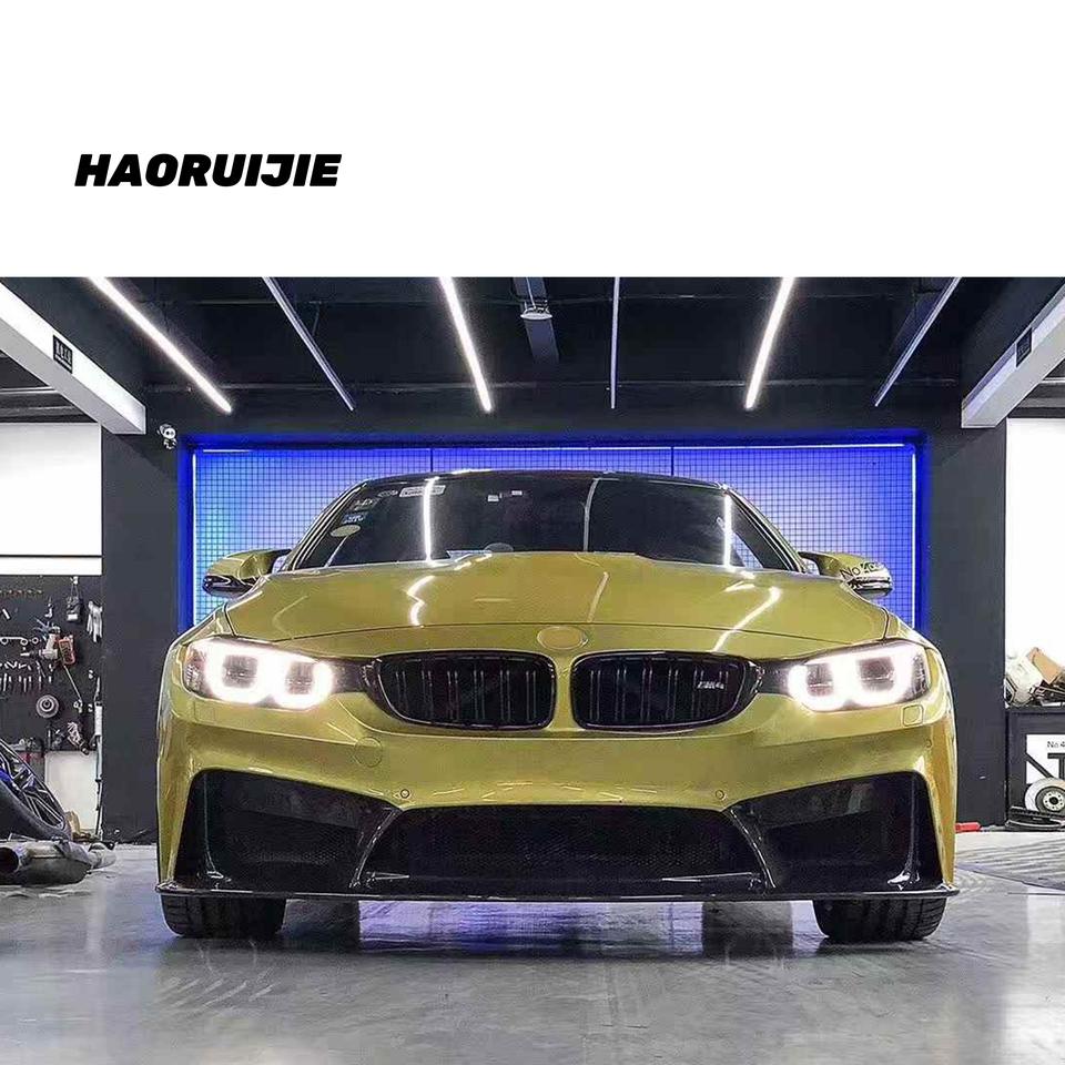 Car Bodykit for BMW F80 F82 M3 M4 3D Semi Carbon Fiber Front Bumper ...