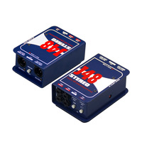 Boîtier de direct électro-acoustique J48 PRO pour guitare électrique, guitare électro-acoustique et clavier - Double canal