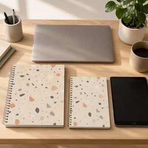 Quaderno STASUN <span class=keywords><strong>A4</strong></span> A5 a doppia spirale, stampa personalizzata, copertina rigida in cartoncino bianco, 48 <span class=keywords><strong>fogli</strong></span>, 100 gsm, a righe, per scuola e ufficio - Product Image 3
