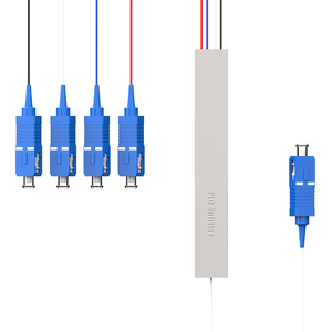 ท่อเหล็กประสิทธิภาพสูง 1×4 SC/UPC ตัวแยกไฟเบอร์ออปติกแบบพาสซีฟสำหรับเครือข่าย FTTH - Product Image 4