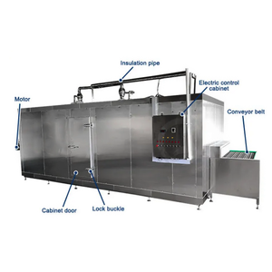 Promociones de fábrica Congelador de baja temperatura/Máquina de congelación de túnel/Línea de congelación de nitrógeno líquido espiral gran congelación - Product Image 6