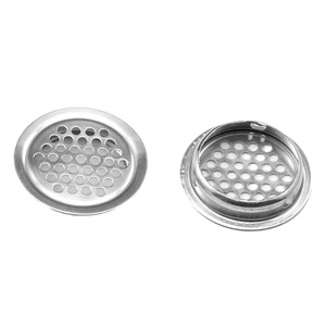 Rejilla de ventilación de acero inoxidable Resonance, redonda plateada con orificios para gabinete de cocina, estufa, calentador de agua, accesorios para muebles - Product Image 3