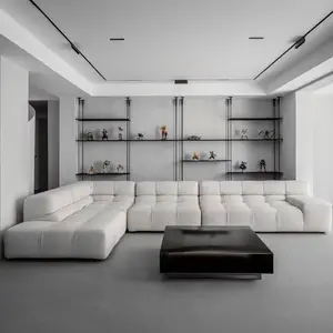 Italiaans Design L Vorm Stof Sofa Divano Luxe Sectionele Bank Moderne Woonkamer Funiture