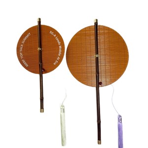 Bamboo Woven Waist Fan 5G A Theme Cultural <b>Gift</b> Chinese <b>Retro</b> Style For Dragon Boat Festival Mid Autumn Festival - Product Image 5