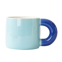 Mug en céramique de haute qualité, impression par sublimation, forme personnalisée bicolore, thème café japonais, pour la Saint-Valentin