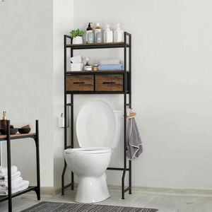 Space-Saving Modern Design Hotel Outdoor Toilet Washing Machine Multi-Purpose Stainless Steel Bathroom <b>Storage</b> Rack Furniture - Product Image 3