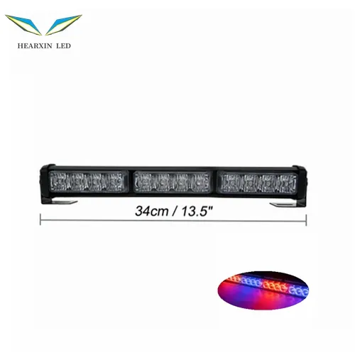 14 "50" 44 "38" tek çatı üst trafik danışmanı LED Strobe flaş uyarı acil durum ışık çubuğu Amber beyaz kırmızı mavi 12V 24V