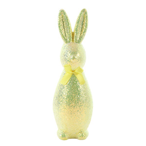 DAMAI Easter Decor Rabbit Ornament Festival Atmosphere Ornament Foam <b>Material</b> Rabbit Statue with <b>Sequins</b> for Holiday Decor - Product Image 6