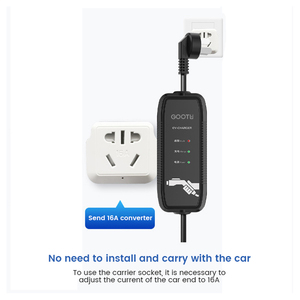 Gootu 16A Pistola de carga de coche Hogar Ev Cable de carga Gbt Portable Ev Cargador de batería de coche con cable de 5M - Product Image 3