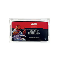 Boîte de protection d'affichage personnalisée en acrylique transparent STAR/WARS Unlimited Pre Release Booster Box