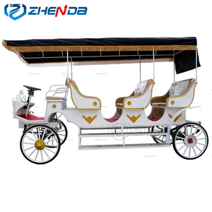 Carruajes de Caballos Estilo Boda para Recorridos Turísticos en Parques, Vehículo de Ruedas Tirado por Caballos, Carro Retro en Venta - Product Image 2