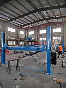 Truk tugas berat empat tiang angkat mobil penjajaran 4 POS 6ton 8ton 10ton pengangkat truk kerekan mobil untuk bengkel - Product Image 5