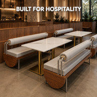 Banquettes de restaurant, ensemble de banquettes autoportantes avec dossier cylindrique pour café, hôtel, bar, lounge, restaurant, cantine, cuisine japonaise