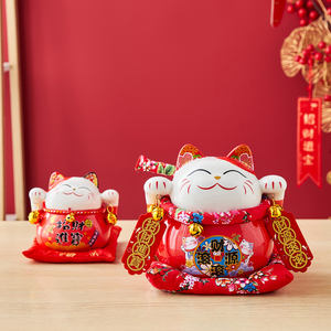 Décoration d'intérieur en gros, style <span class=keywords><strong>japonais</strong></span>, <span class=keywords><strong>chat</strong></span> porte-bonheur en céramique, <span class=keywords><strong>tirelire</strong></span> en céramique - Product Image 5