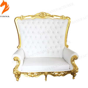 Chaise de trône haute pour <span class=keywords><strong>la</strong></span> reine et le roi, vente en gros à prix réduit, idéale pour <span class=keywords><strong>la</strong></span> <span class=keywords><strong>location</strong></span> de mariages et de fêtes - Product Image 5