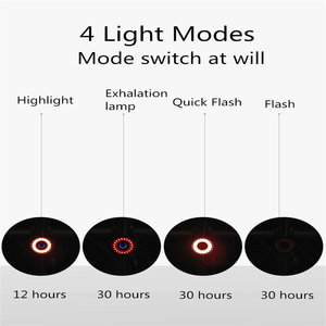 Q3 Advertencia de conducción nocturna Lámpara de freno de detección inteligente Usb Recargable Impermeable Batería segura Bicicleta Luces delanteras de bicicleta Led - Product Image 6