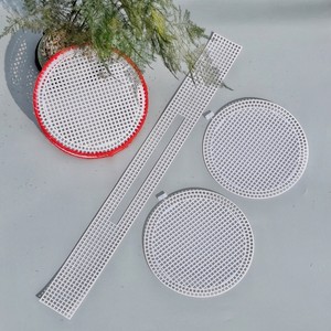 Tissu en maille plastique pour sacs artisanaux DIY - Matériel de crochet tendance avec crochet <span class=keywords><strong>à</strong></span> loquet et motif quadrillé - Product Image 3