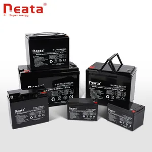 Neata-batería portátil de ciclo profundo, Banco de energía de carga rápida 12V 9Ah, LiFePO4, batería de litio UPS