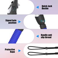 Accessoires de poignées de contrôleur de poignée d'extension de jeux VR pour Meta Quest 3 jouant pour Beat Saber et autres jeux cadeau de Noël 3