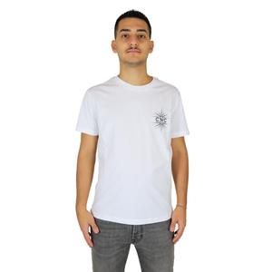 T-shirt pour homme Costume National, coton blanc, col rond, vêtements décontractés - Product Image 1