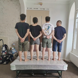 Giường gấp kim loại khung thép di động dùng cho khách sạn và sử dụng tạm thời - Product Image 2