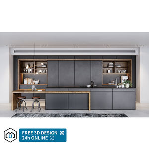 George Group Armoire en bois blanc personnalisée Armoire de cuisine attrayante pour villa moderne et appartement de luxe Kitchenette - Product Image 5