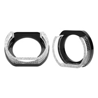 Anneaux lumineux LED multicolores en forme de U de 2,5 pouces RGBW 12V pour phares avant, décorations pour lentilles de projecteur