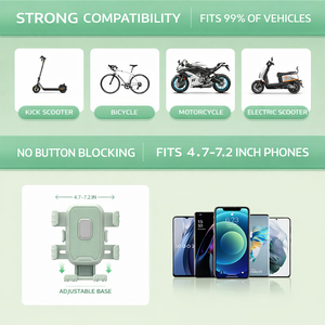 <span class=keywords><strong>Support</strong></span> de téléphone pour moto, anti-vibration, fixation sur guidon, verrouillage automatique, déverrouillage en un clic, <span class=keywords><strong>support</strong></span> de téléphone pour navigation à vélo - Product Image 3