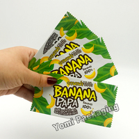 Emballage alimentaire de chips de banane plantain imprimé sur mesure sachet en plastique sac à joint moyen pour chips de fruits