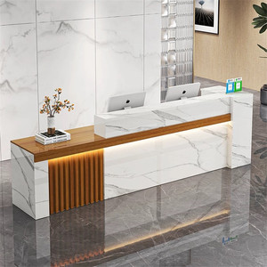 Bộ hiện đại của đồ nội thất văn phòng rezeption scrivania bàn tiếp tân cho Thẩm mỹ viện phía trước bàn bảng - Product Image 4