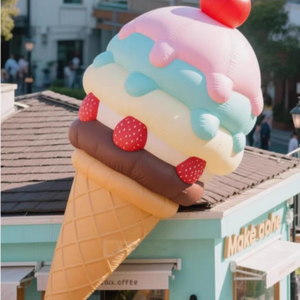 Özelleştirilmiş şişme dondurma fincan modeli reklam için yeni tasarım soğuk hava balonları reklam şişme Model olay - Product Image 2