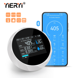 Monitor de Aire Inteligente Bluetooth, Medidor de TVOC, <span class=keywords><strong>HCHO</strong></span> y CO2, Probador de Calidad del Gas, Detector de Humedad y Temperatura USB con Control por Aplicación - Product Image 2
