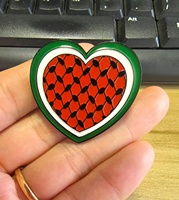 Épinglette en émail Palestine Libre avec drapeau et poing levé, badge métallique pour vêtements et sacs à dos, vente en gros
